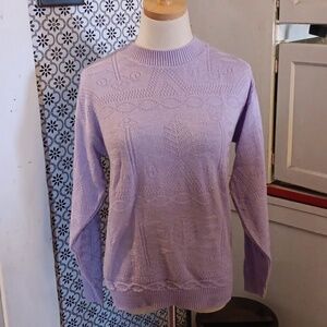 Vintage Centennial Knits lavender 💜 sweater